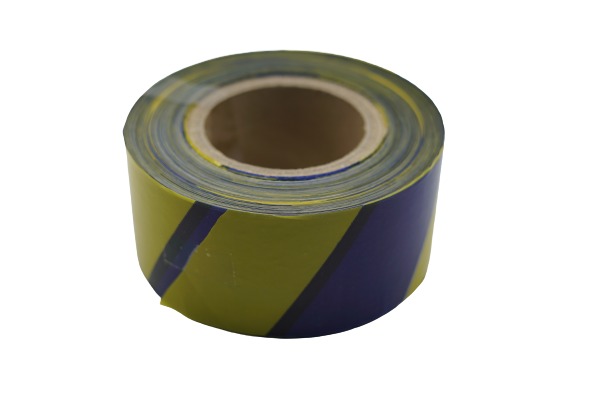 Buy Yellow/Blue Warning Tape Double Side - 3"x200 Online | Safety | Qetaat.com